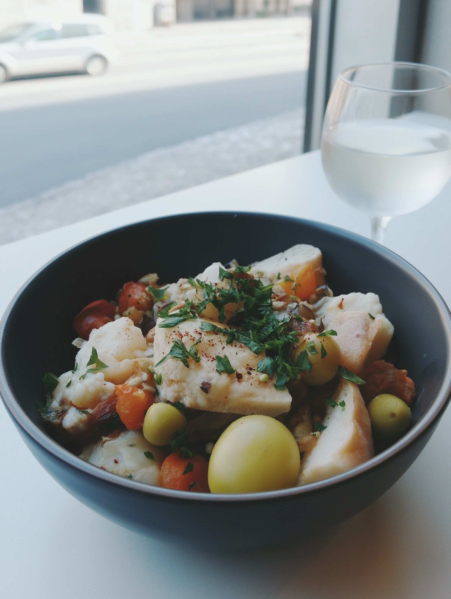 Chicken Nuggets on Orange Plate